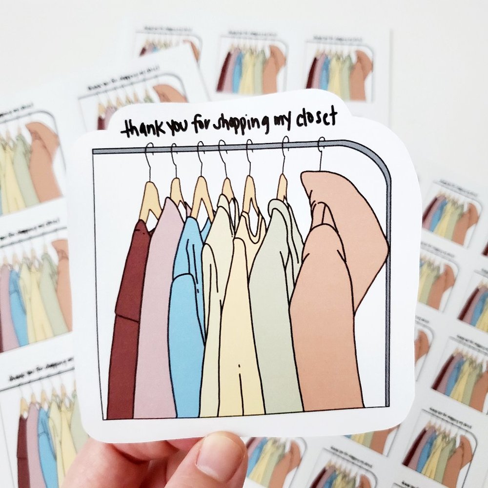 LB020 Custom Handmade Poshmark Thank You Stickers Shipping Supplies [Price Firm] - Picture 6 of 8